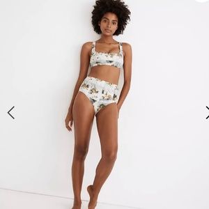 Madewell Second Wave High Waisted Bikini Bottom in Photogenic Fruit NWT